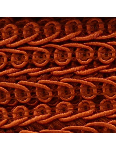 Chanel-style braid - Copper orange
