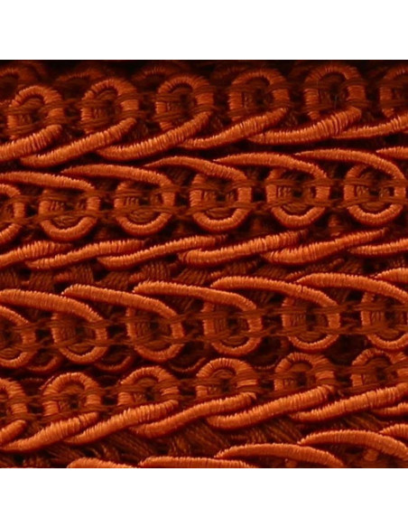 Chanel-style braid - Copper orange