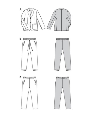 Suit pattern - Burda 5955
