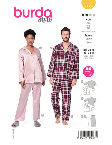 Pajama Pattern - Burda 5956