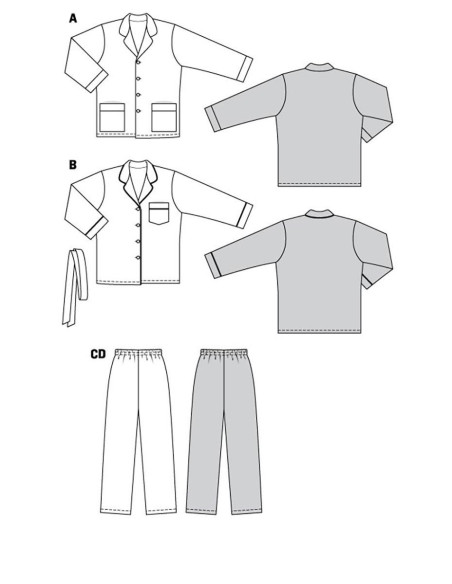 Pajama Pattern - Burda 5956