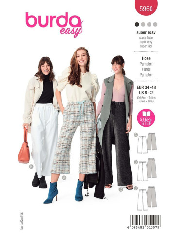 Pants pattern - Burda 5960