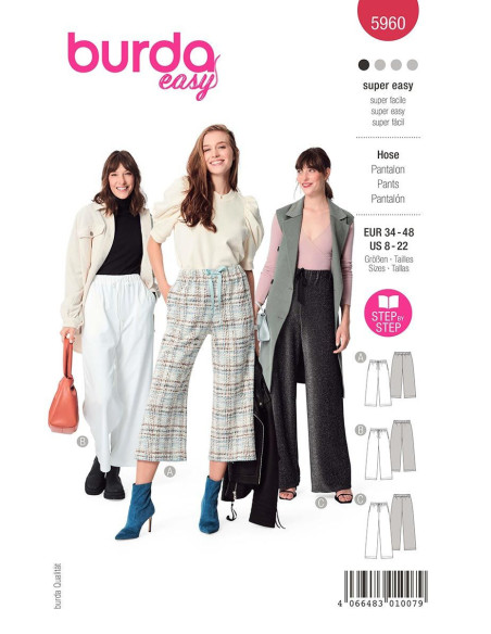 Pants pattern - Burda 5960