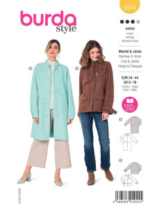 Jacket and coat pattern - Burda 5974
