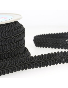Chanel-style braid trim - Black