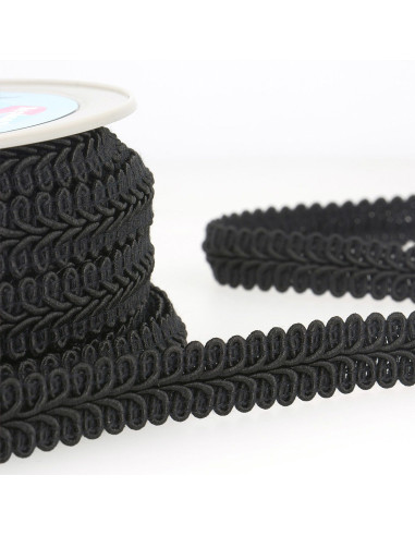 Chanel-style braid trim - Black