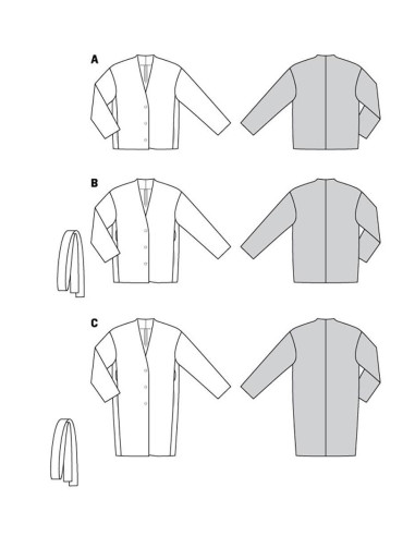Jacket and coat pattern - Burda 5976