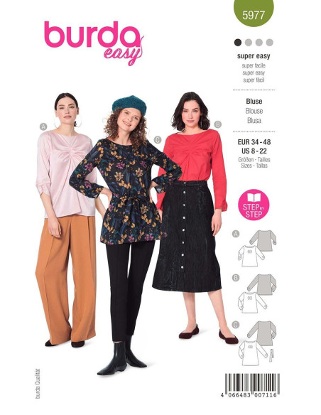 T-shirt Pattern - Burda 5977