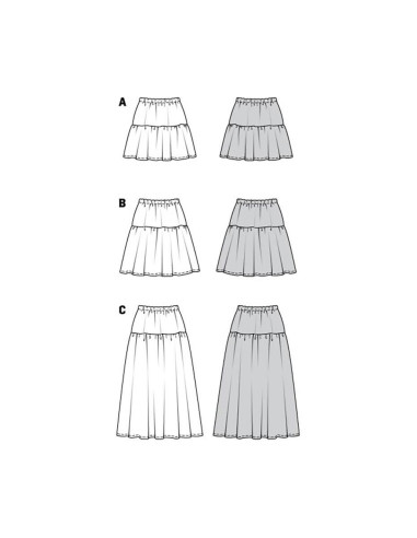 Skirt pattern - Burda 5978