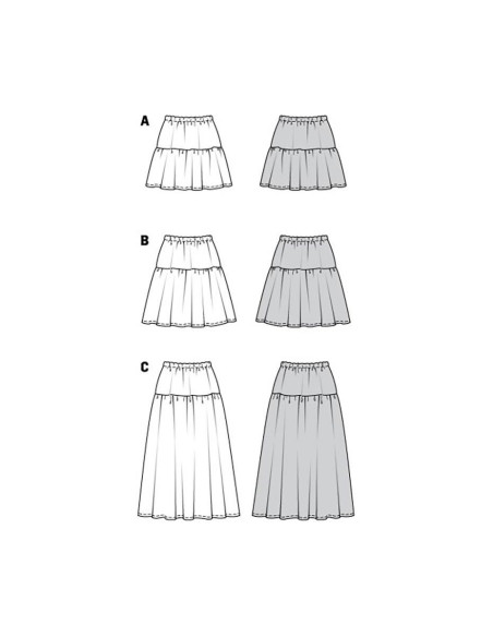 Skirt pattern - Burda 5978