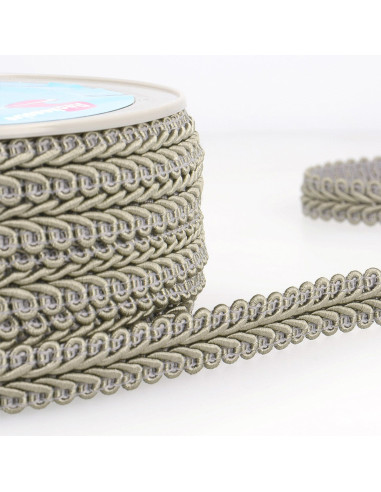 Chanel-style braid - Medium gray