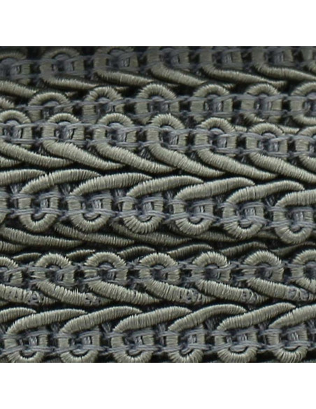 Chanel-style braid - Medium gray