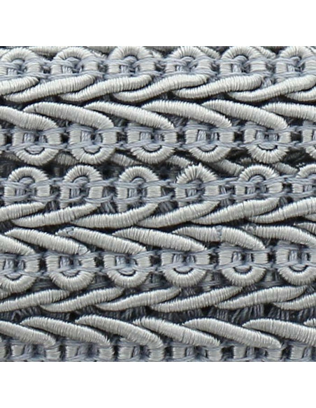 Chanel-style braid - Pearl gray