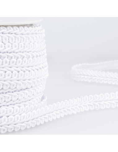 Chanel-style braid trim - White