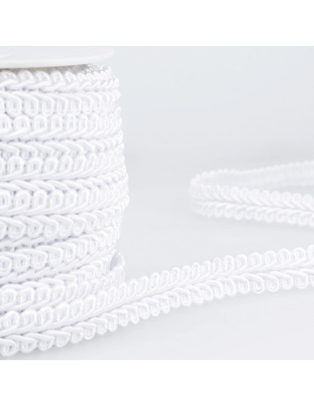 Chanel-style braid trim - White