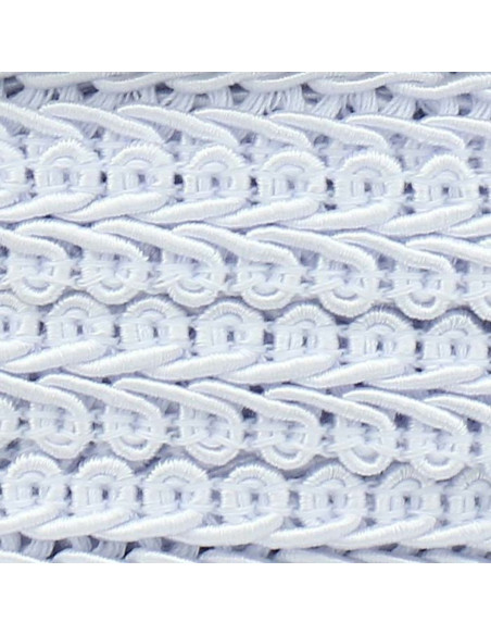 Chanel-style braid trim - White