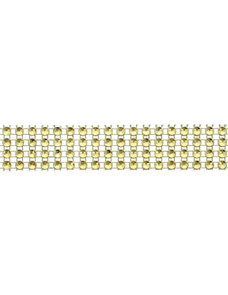 20 mm gold rhinestone trim
