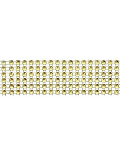30 mm gold rhinestone trim