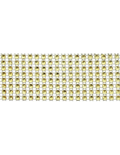 40 mm gold rhinestone trim