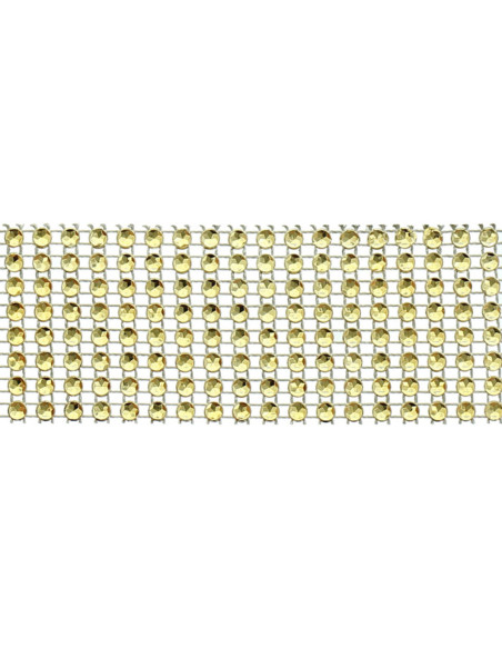 40 mm gold rhinestone trim