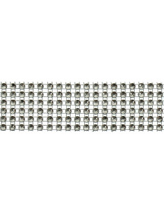 30 mm black rhinestone trim