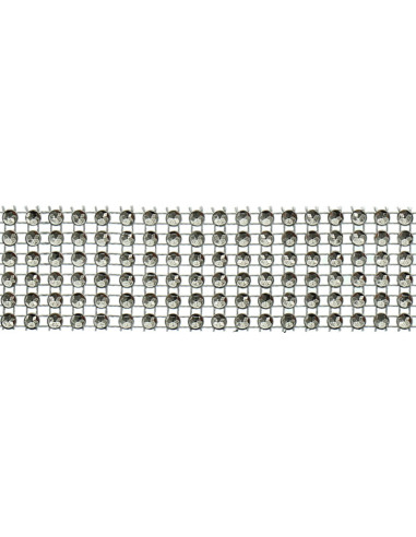 30 mm black rhinestone trim