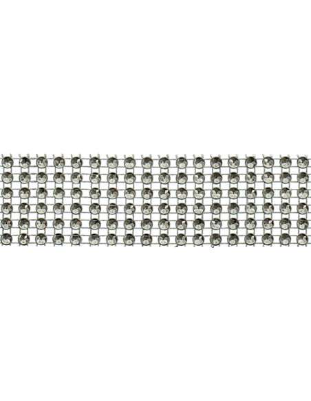 30 mm black rhinestone trim