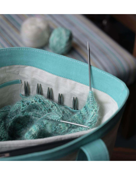 Mindful KnitPro knitting tote bag