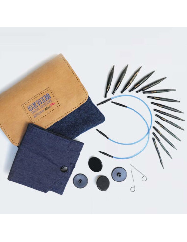 KnitPro Indigo Mini Circular Knitting Needle Set