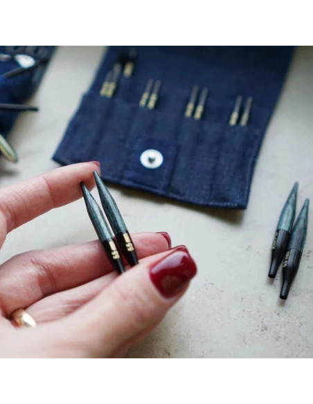 KnitPro Indigo Mini Circular Knitting Needle Set