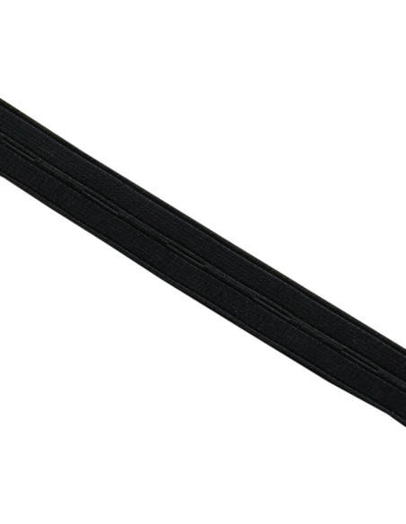 Nylon buttonhole elastic - Black