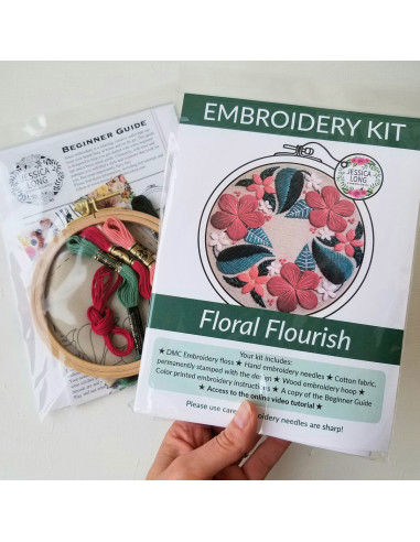 Embroidery Kit - Floral Flourish