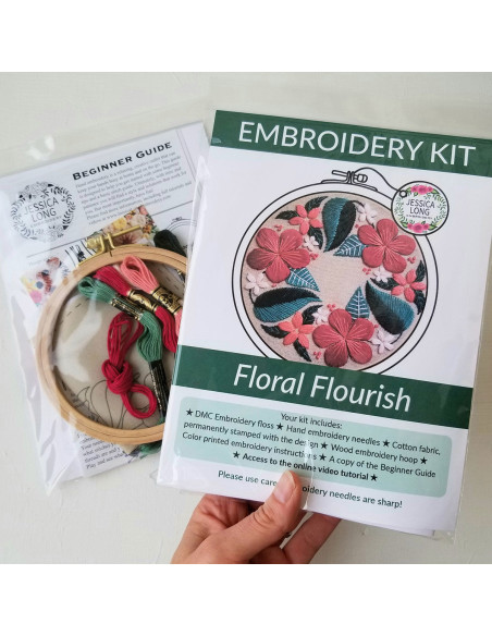 Embroidery Kit - Floral Flourish
