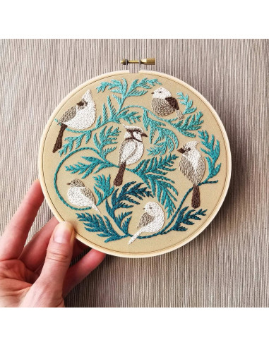 Embroidery Kit - Winter Birds