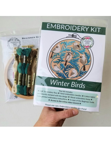 Embroidery Kit - Winter Birds