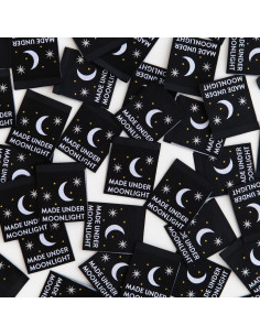 Set of 8 woven labels - Made Under Moonlight 2
