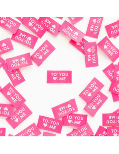 Set of 8 woven labels - To You Love Me