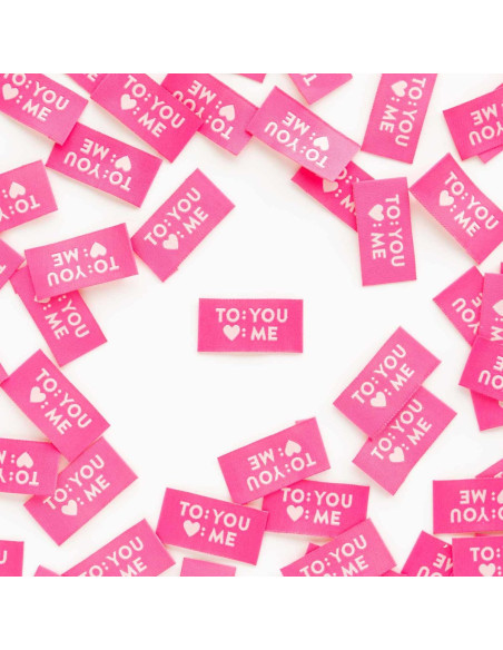 Set of 8 woven labels - To You Love Me