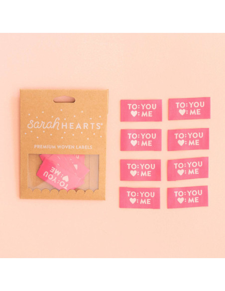Set of 8 woven labels - To You Love Me