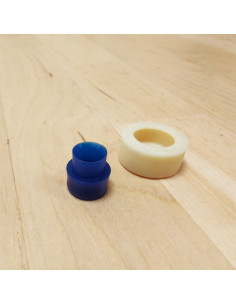 Button covering tool for 15 mm buttons
