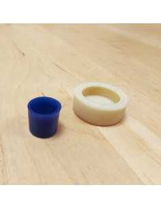 19 mm button covering tool