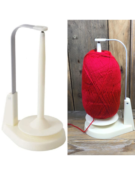 Magnetic yarn holder for Wool Jeanie yarn ball