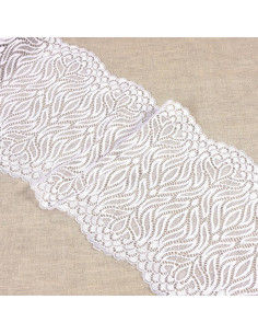 Flame elastic lace - White