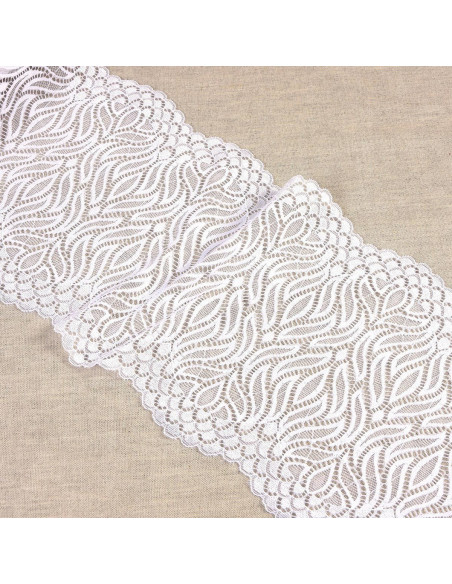 Flame elastic lace - White