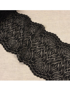 Elastic flame lace - Black