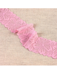Elastic lace flower petals - Pink