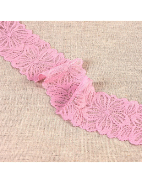 Elastic lace flower petals - Pink