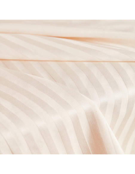 Cotton Viscose Fabric Stripes Off-White - Atelier Brunette