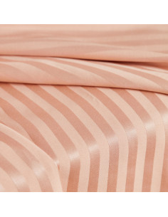 Cotton Viscose Fabric Stripes Blush - Atelier Brunette 2
