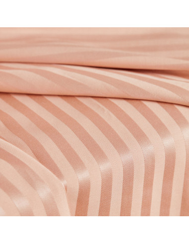 Cotton Viscose Fabric Stripes Blush - Atelier Brunette